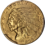 1908 Indian Gold $2.50 PCGS MS65 Superb Eye Appeal Nice Strike