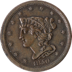 1850 Half Cent Choice AU C-1 R.2 Nice Eye Appeal Nice Strike