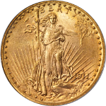 1911-D Saint-Gaudens Gold $20 PCGS MS66 Superb Eye Appeal Strong Strike