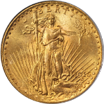 1915-S Saint-Gaudens Gold $20 PCGS MS66 Superb Eye Appeal Strong Strike