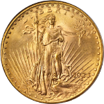 1923-D Saint-Gaudens Gold $20 PCGS MS66 Superb Eye Appeal Strong Strike