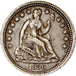 1856-O Seated Liberty Half Dime - Choice+