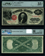 FR. 38 $1 1917 Legal Tender Choice PMG VF35 EPQ