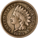 1864CN Indian Cent