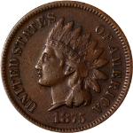 1875 Indian Cent