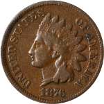 1876 Indian Cent