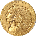 1913-P Indian Gold $5 PCGS MS63 Great Eye Appeal Strong Strike Fantastic Luster