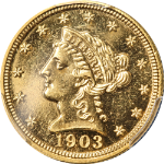 1903 Liberty Gold $2.50 Proof PCGS PR62 Nice Eye Appeal Strong Strike