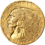 1914-D Indian Gold $2.50 PCGS MS62 Nice Eye Appeal Nice Strike Nice Luster