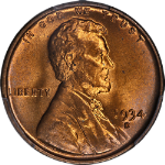 1934-D Lincoln Cent PCGS MS66+ RD Blazing Full Red Gem Superb Eye Appeal