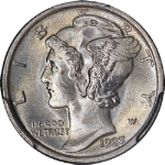 1923-P Mercury Dime PCGS MS66 FB Superb Eye Appeal Strong Strike