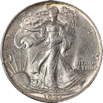 1937-P Walking Liberty Half PCGS MS66 Great Eye Appeal Strong Strike