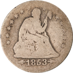 1853-P Seated Liberty Quarter