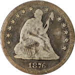 1876-P Seated Liberty Quarter