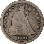 1891-S Seated Liberty Quarter