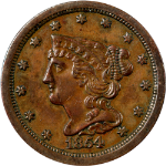 1854 Half Cent