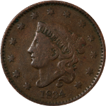 1834 Large Cent - Large '8' Small Stars