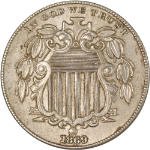 1869 Shield Nickel