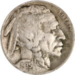 1935-P Buffalo Nickel - Doubled Die Reverse