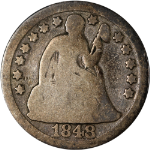 1848-P Seated Liberty Dime