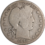 1892-S Barber Half Dollar