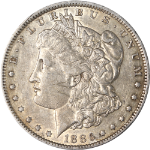 1886-O Morgan Silver Dollar - VAM - 'E' On Reverse