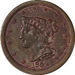 1854 Half Cent Nice Unc C-1 R.1 Nice Eye Appeal Nice Strike