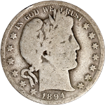 1894-O Barber Half Dollar