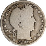 1901-S Barber Half Dollar