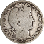 1905-O Barber Half Dollar