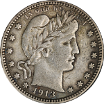 1913-P Barber Quarter Choice VF/XF Great Eye Appeal Nice Strike