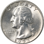 1953-D Washington Quarter