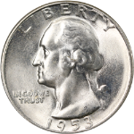 1953-S Washington Quarter - GEMMY