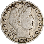 1910-S Barber Half Dollar