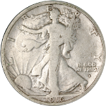 1916-D Obverse Walking Liberty Half