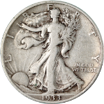 1933-S Walking Liberty Half