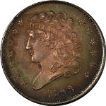 1833 Half Cent Nice BU C-1 R.1 Great Eye Appeal Strong Strike