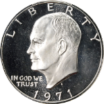 1971-S Eisenhower Ike Dollar Silver Proof PCGS PR69DCAM Superb Eye Appeal