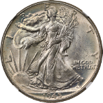 1945-P Walking Liberty Half NGC MS64 Great Eye Appeal Strong Strike