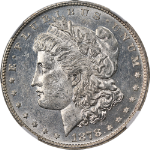 1878-P 7/8TF Strong Morgan Silver Dollar NGC MS61 Blast White Great Eye Appeal