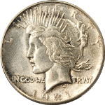 1921 Peace Dollar High Relief PCGS MS64 Superb Eye Appeal Strong Strike