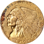 1914-P Indian Gold $2.50 Toned PCGS AU58 Nice Eye Appeal Nice Strike Nice Luster