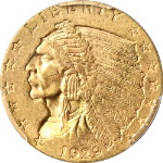 1929 Indian Gold $2.50 PCGS MS62 Nice Eye Appeal Strong Strike Nice Luster