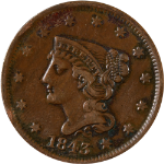 1843 Large Cent