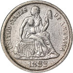 1882-P Seated Liberty Dime