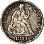 1883-P Seated Liberty Dime