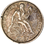 1887-S Seated Liberty Dime