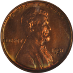 1931-S Lincoln Cent NGC MS64 RB Superb Eye Appeal Strong Strike