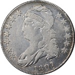 1807 Bust Half Dollar &#39;Large Stars&#39; Nice F Details 0-114 R.3 Nice Strike