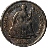 1872-S Seated Liberty Half Dime